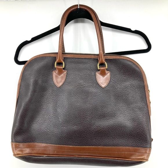 Vintage Dooney & Bourke Large Domed Satchel Double Zip - Picture 7 of 14